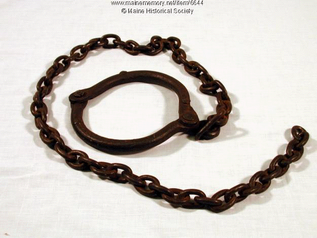 Slave shackles, ca. 1862