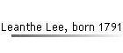 Leanthe Lee, born 1791