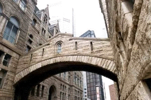  'Bridge of Sighs' between County Courthouse and Jail